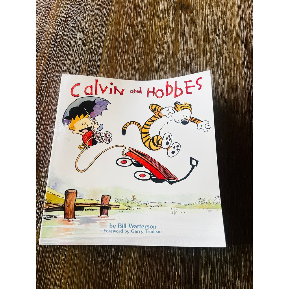 Calvin and Hobbes by Bill Watterson 1987 Comic Strip Book 1st Collection Vintage